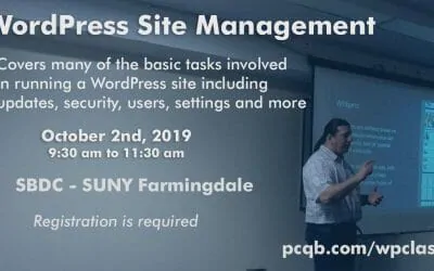 WordPress Site Management Class – Understanding Basic Back-End Tasks